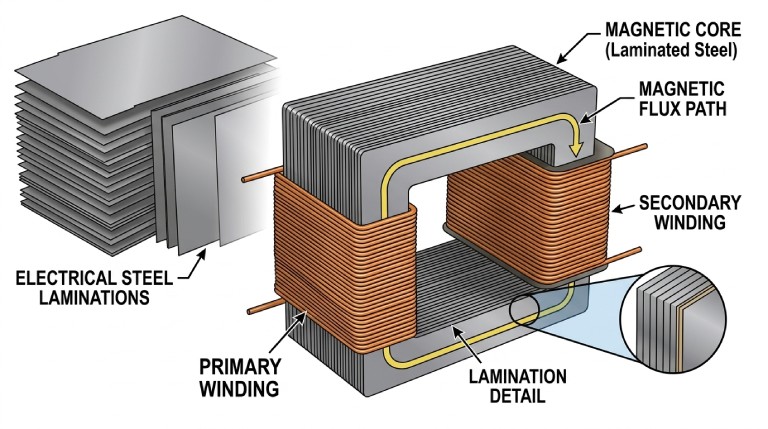 transformer magnetic core
